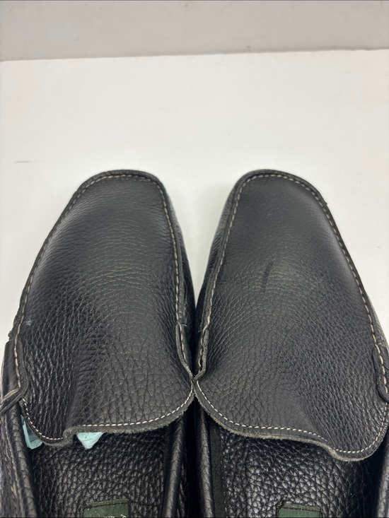 Simón Mariotti Men\'s Black Leather Slip-On Loafers, SZ 44, box 44